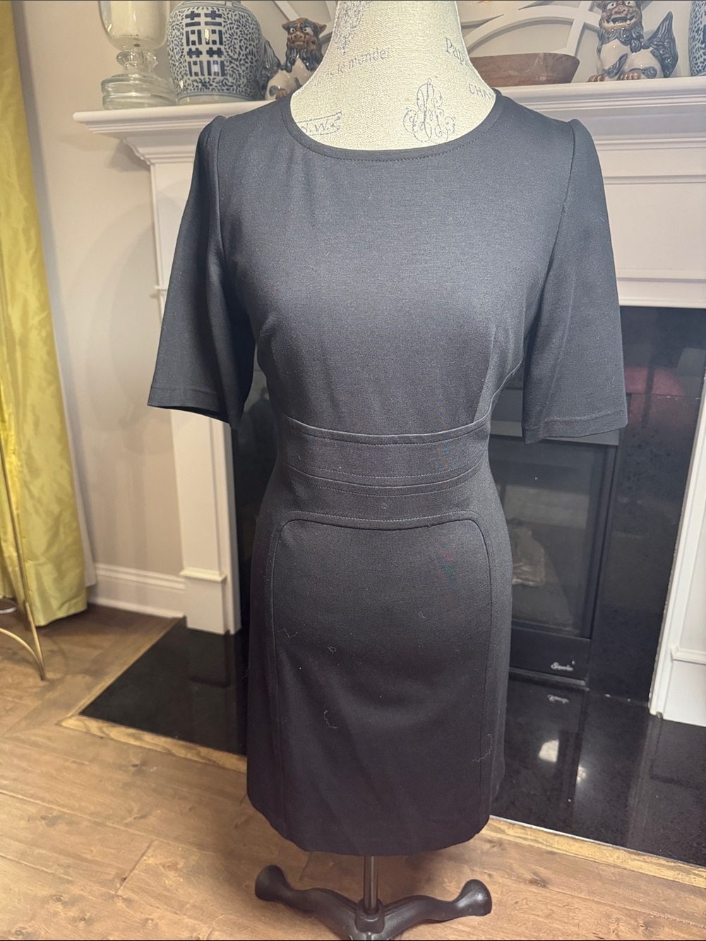 Trina Turk Black Short-Sleeve Mini Dress 12